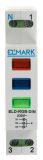 LED indicator ELD-RGB-DIN, red/green/blue, 230VAC, DIN, Elmark