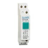 Button switch, OFF-ON, 1NO+2NC, 10A/230VAC, SPST, DIN rail