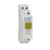 Button switch, OFF-ON, 2NO+1NC, 10A/230VAC, SPST, yellow, DIN rail