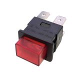 Button switch, OFF-ON, PS23-16N, 16A/250VAC, DPST-NO, panel