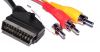 Cable SCART/m - 3xRCA/m, 1m, black, PVC, CVGP31130BK10, NEDIS
 - 2