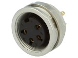 Industrial connector, female, 5A, 250V, 4-pole, 0304 04