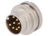 Industrial connector, male, 5A, 60V, 8-pole, 0314 08