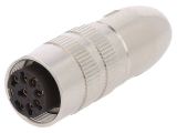 Industrial connector, female, 5A, 60V, 8-pole, 0322 08