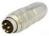 Industrial connector, female, 5A, 60V, 8 pole, 0322 08