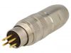 Industrial connector, male, 5A, 250V, 4 pole, 0332 04