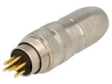 Industrial connector, male, 5A, 250V, 6-pole, 0332 06