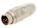 Industrial connector, male, 5A, 60V, 8-pole, 0332 08-1