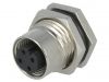 Industrial connector, male, 4A, 250V, 3 pole, M12A-03PMMS-SH8001