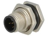 Industrial connector, male, 4A, 60V, 5-pole, M12A-05PMMP-SF8001