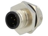 Industrial connector, male, 5A, 60V, 5-pole, M12A-05PMMS-SH8001