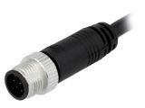 Industrial connector, male, 2A, 30V, 8-pole, M12A-08BMMM-SL8D01