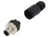 Industrial connector, male, 2A, 30V, 8 pole, M12A-08BMMM-SL8D01