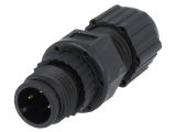 Industrial connector, male, 4A, 250V, 3-pole, MSAP-03BMMA-SL8001