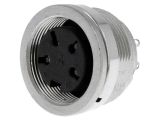 Industrial connector, female, 5A, 300V, 4-pole, C091 31N004 100 2