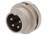 Industrial connector, male, 5A, 300V, 4-pole, C091 31W004 100 2