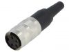 Industrial connector, male, 5A, 300V, 4 pole, T 3300 001