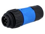Industrial connector, male, 10A, 250V, 7-pole, C016 30H006 110 10