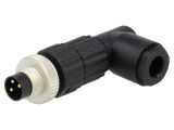 Industrial connector, male, 3A, 60V, 3-pole, 933408100 ELWIST 3008 V