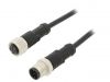 Sensor cable, male/female, 4A, 250V, 4-pin, 1m
