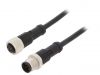 Sensor cable, male/female, 4A, 60V, 5-pin, 0.5m
