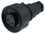Industrial connector, female, 12A, 250V, 3-pole, PX0731/S