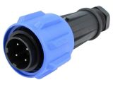Industrial connector, male, 32A, 600V, 4-pole, PX0911/04/P