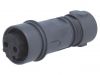 Industrial connector, male, 16A, 277V, 2 pole, PXP6010/02P/ST/0507