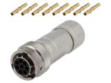 Industrial connector, female, 13A, 300V, 8-pole, RT0612-8SNH-K