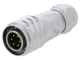 Industrial connector, male, 5A, 125V, 6-pole, SF1210/P6I