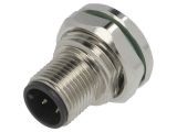 Industrial connector, male, 4A, 250V, 4 pole