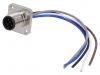 Industrial connector, male, 2A, 30V, 8 pole