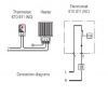 Thermostat Bimetal, KTO 011, 220 VAC, 0 °C - 60 °C, NC, 10 A / 250 VAC - 4