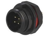 Industrial connector, male, 5A, 200V, 4-pole, SP1312/P4