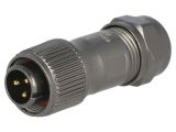 Industrial connector, male, 13A, 250V, 3-pole, ST1210/P3