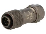 Industrial connector, male, 5A, 180V, 5-pole, ST1210/P5