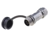 Industrial connector, male, 5A, 125V, 6-pole, ST1211/P6
