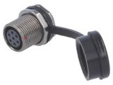 Industrial connector, female, 5A, 125V, 7-pole, ST1213/S7