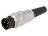 Industrial connector, male, 5A, 250V, 4-pole, SV 40