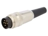 Industrial connector, male, 5A, 250V, 6-pole, SV 60