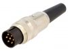 Industrial connector, male, 5A, 250V, 4 pole, SV 40