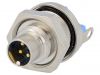Industrial connector, male, 5A, 60V, 8 pole, SV 80