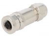 Industrial connector, female, 4A, 250V, 4 pole, T4110011041-000