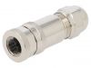 Industrial connector, female, 4A, 250V, 3 pole, T4110012031-000