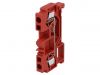 Terminal block, WS-4-01P-16, 4mm2, 32A, 800V, red