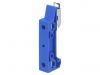 Mounting adapter, blue, DIN, wide. 11mm, polyamide, TS35, -25~100°C