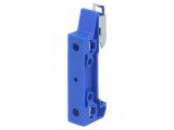 Mounting adapter, blue, DIN, wide. 11mm, polyamide, TS35, -25~100°C