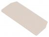 Partition cap, ZDU1.5 / 3AN, beige, wemid, max.125 ° C
