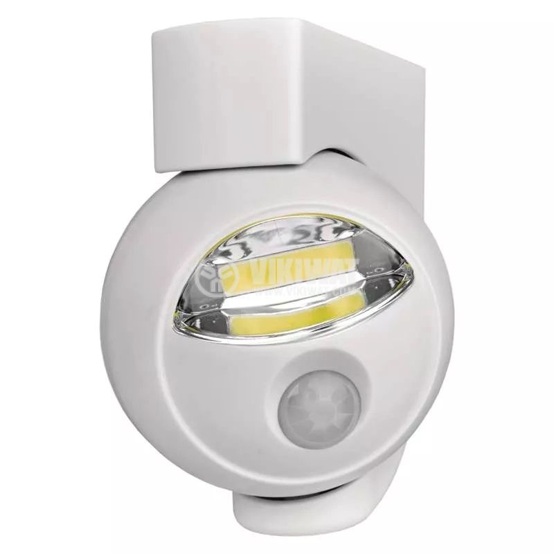 LED нощна лампа със сензор и бутон за превключване, 3x AA батерии, NLB02BS, Emos - 1