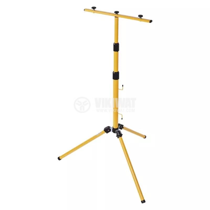 Floodlight tripod stand ZS9510, steel, yellow, 4kg, 66-180cm - 1